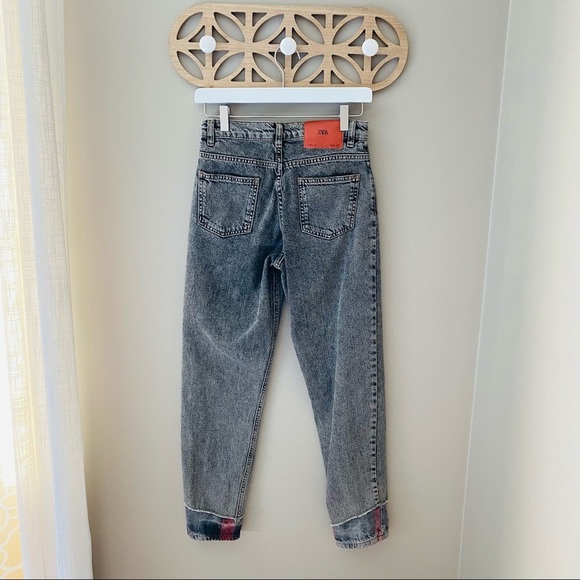 ZARA High-Rise Straight Jeans Black Sz 2 - Picture 5 of 10